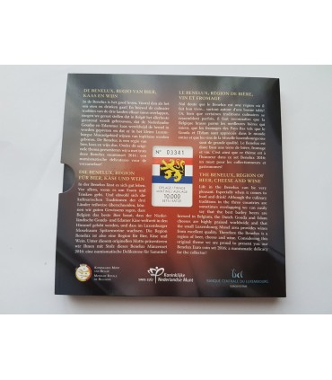 Coffret BU Benelux 2016 - 3 séries complètes millésimées 2016 de 1 cent à 2 euro des Pays-Bas, de la Belgique et du Luxembourg a