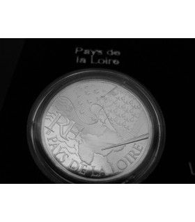 10 Euro PAYS DE LA LOIRE - caractéristiques
 
Diamètre: 29,00 mm
Poids: 10,00 g
Métal: Argent 925/1000
Faciale: 10 €
Qualité: UN