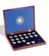Coffret Leuchtturm Drapeau - Elégant coffret façon acajou pour classer toutes les 23 pièces de 2 euros commémoratives

	en cap