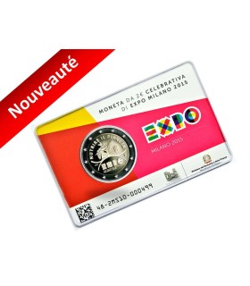 Coincard Italie 2015 Exposition de Milan - Description:
COINCARD EXPO DE MILAN 2015
La pièce présente dans cette coincard symbol