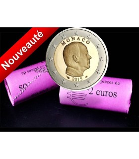 Rouleau 2 Euros Albert Monaco 2015 - 
	 

	Description:

	 

	Rouleau de banque officiel  de 2 Euros Monaco 2015 Albert II en co
