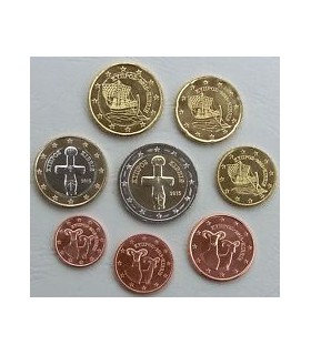 Serie Chypre 2015 -  
Description:
 
Série Chypre 2015 de huits pièces de circulation courante de la 1 cent à la 2 euros.
Ti