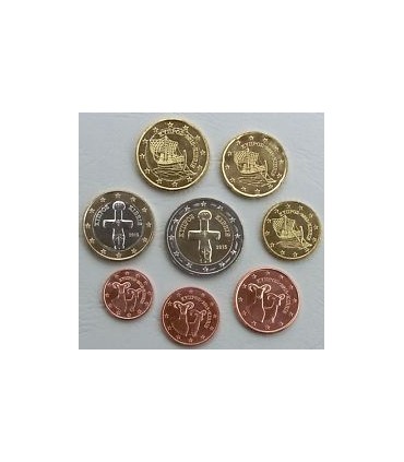 Serie Chypre 2015 -  
Description:
 
Série Chypre 2015 de huits pièces de circulation courante de la 1 cent à la 2 euros.
Ti