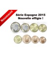 Série Espagne 2015 Felipe VI - Série de  8  pièces réunissant la 1 cent à 2 euros  Espagne  2015 incluant les pièces de 1€ et 2€