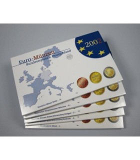 Coffret Euro Belle Épreuve BE Allemagne 2002 - 5 sets BE Allemagne 2002 des différents ateliers de fabrication (ADFGJ )
Descript