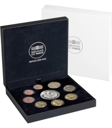 Coffret Belle épreuve France 2015 - 
	Série 1 cents à 2 euro + 10 € commémorative en qualité belle épreuve 2015

	Description : 