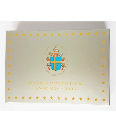 BE VATICAN 2003 - BE VATICAN 2003

 

Description:

Superbe coffret 2003 à l'éffigie du pape  Jean Paul II  réunissant les pièce