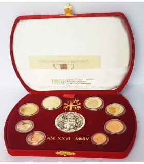 BE VATICAN 2004 - BE VATICAN 2004

 

Description:

Série en Coffret Officiel BE 2004 de JEAN PAUL II contenant 8 pieces du 1c a