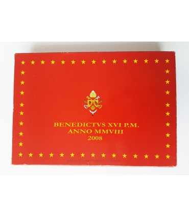 BE VATICAN 2008 - BE VATICAN 2008

 

Description:

Série en Coffret Officiel BE 2008 de BENOIT XVI contenant 8 pieces du 1c au 