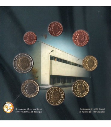 BU BENELUX 2003 - 3 séries complètes millésimées 2003 de 1 cent à 2 euro des Pays-Bas, de la Belgique et du Luxembourg ainsi qu'