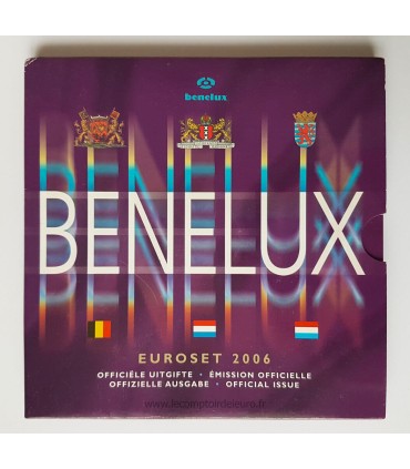 BU BENELUX 2006 - Le BU Bénélux 2006 comprend les euros au millésime 2006 des Pays-Bas, de la Belgique, et du Luxembourg, soit 2