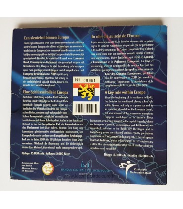 BU BENELUX 2007 - Emis conjointement par la Belgique, les Pays-Bas, et le Luxembourg, ce coffret contient les 8 pièces 2007 de c