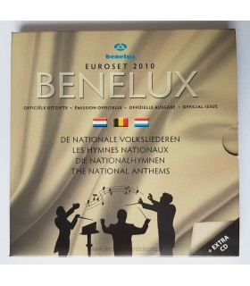 BU BENELUX 2010 - 3 séries complètes millésimées 2010 de 1 cent à 2 euro des Pays-Bas, de la Belgique et du Luxembourg ainsi qu'