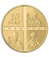 10 Euro or lourdes 2008 - Lourdes - 10 € Or 1/4 oz BE 2008

Auteur: Atelier de Gravure

Poids: 8,45 g  0.30 oz

Diamètre: 22 mm 
