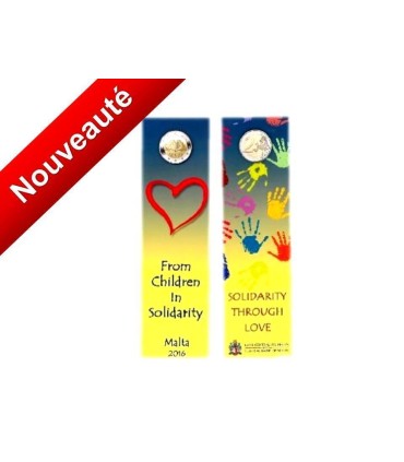 Coincard 2 Euro Malte 2016 Amour - Thème :L’amour 

 Tirage : 30 000 exemplaires.

Description:

Coincard  de 2 Euro commémorati