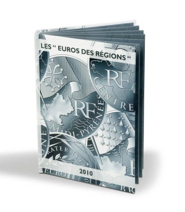 LIVRET Euro régions - Description
 
Album relié de grande qualité avec 5 feuilles VIST A permettant de classer les 26 pièces de 
