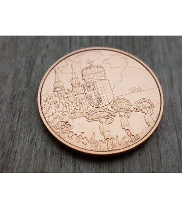10 Euro Autriche 2016 - Pièce commémorative de 10 euro Autriche 2016 en cuivre sur le thème de la haute autriche.