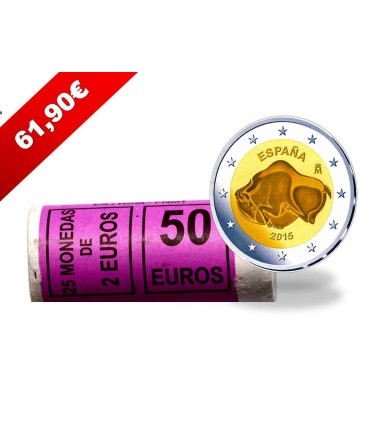 25x2 euro commemorative Espagne 2015 - 
	                                                                         ROULEAU ORIGIN