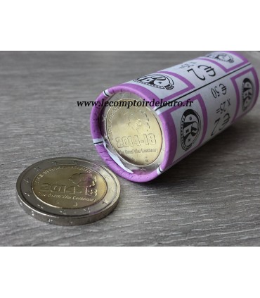 25x2Euro BELGIQUE 2014 - 
	ROULEAU OFFICIEL BANQUE DE BELGIQUE 2014

	25X2€

	 

	 

	Thème:  2 € BELGIQUE 2014 - PREMIÈRE GUERR