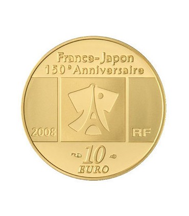 10 Euro tableau francais 2009 - Tableau français - 10 € Or 1/4 oz BE 2008

Auteur: Atelier de Gravure

Poids: 8,45 g  0.30 oz

D