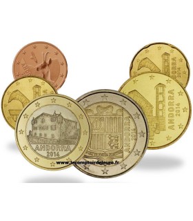 Série Andorre 2014 - Série 5 Cents à 2 Euros Andorre 2014
Qualité:  UNC - Série Andorre 2014 -  Le Comptoir de l'Euro  