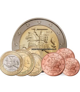 Série Euro Lituanie 2015 - 3,88 Euro - Série des premiers Euros de Lituanie 2015 - les 8 pièces  de 1 cent à 2€ soit 3,88€ de va