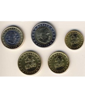 série monaco 2002 - Série de 5 pièces Monaco 2002
 
qualité: UNC
 
les pièces présentes dans la série sont : 10cent,20cent, 50ce