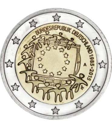 2 Euro Allemagne 2015 Drapeau