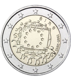 2 Euro Irlande Drapeau