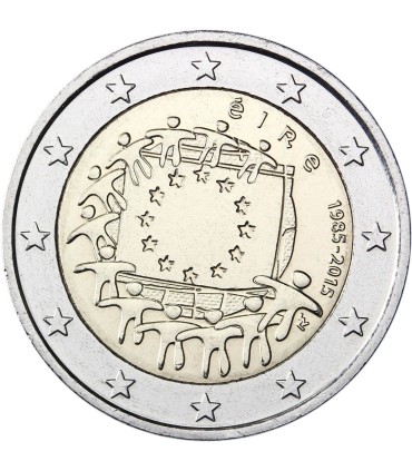 2 Euro Irlande Drapeau