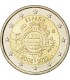 2€ "10 ans de l'euro " Espagne 2012