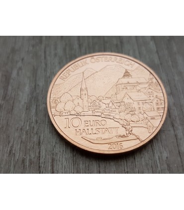 10 Euro Autriche 2016 - Pièce commémorative de 10 euro Autriche 2016 en cuivre sur le thème de la haute autriche.