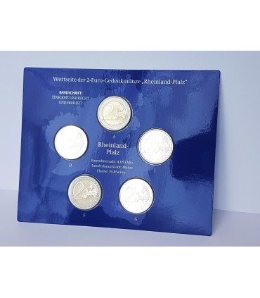 5 x 2 euro Allemagne 2017 BU