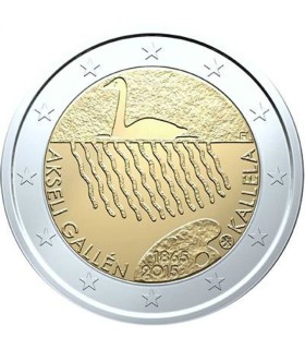 2 Euro Finlande 2015 Akseli Gallen - Description:

Pièce de 2 Euro Commémorative sur le thème du 150e anniversaire de la naiss