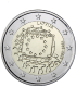 2 Euro Lettonie 2015 Drapeau