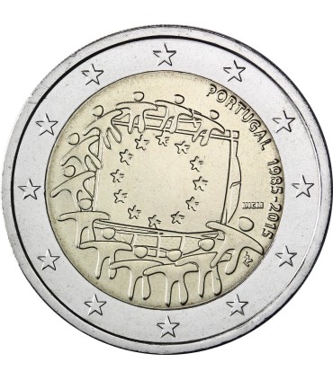 2 Euro Portugal 2015 Drapeau