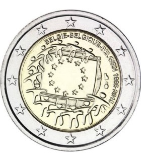 2 Euro Belgique 2015 Drapeau