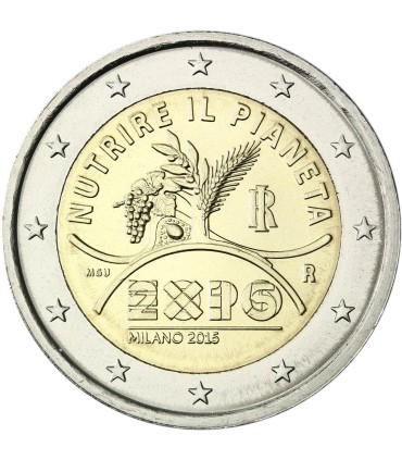 2 Euro Italie 2015 - Exposition de Milan