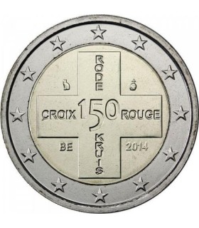 2 euro commémorative Belgique croix rouge 2014