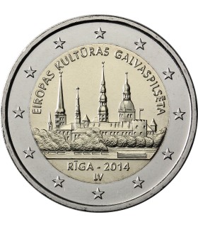 2  euro commémorative LETTONIE 2014