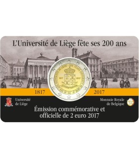 Coincard Francaise 2 Euro Belgique 2017 Université de Liège