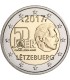2 Euro Luxembourg 2017 Service Militaire - Thème : 50 eme anniversaire du service militaire volontaire
 Tirage : 313 500 exempla