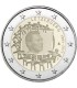 2 Euro Luxembourg 2015 Drapeau
