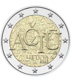 2 Euro Lituanie 2015 Langue Lituanienne