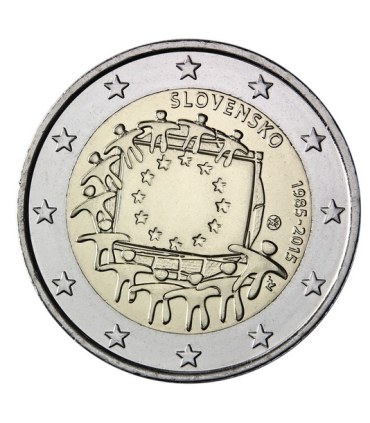 2 Euro Slovaquie 2015 Drapeau