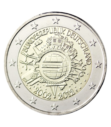 2 Euro "10 ans de l'euro Allemagne" 2012