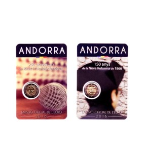 Pack 2 x 2 Euro andorre 2016