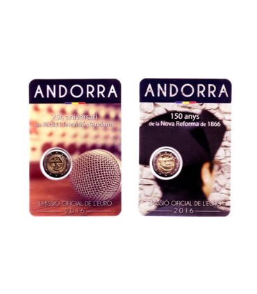 Pack 2 x 2 Euro andorre 2016