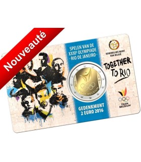 2 Euro Belgique 2016 coincard -   Version Flamande                                                               

Thème:   2 