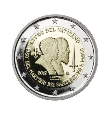 2 euro vatican 2017 Saint Pierre et Paul